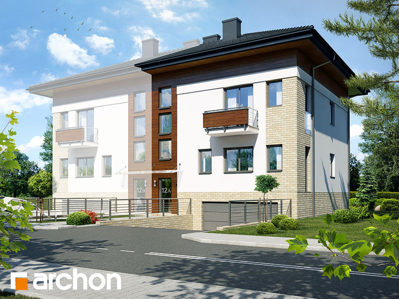 gotowy projekt Dom w sagowcach 3 (B) widok 1