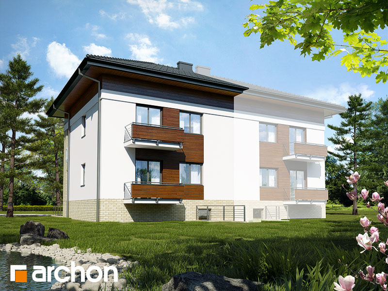 gotowy projekt Dom w sagowcach 3 (B) widok 1