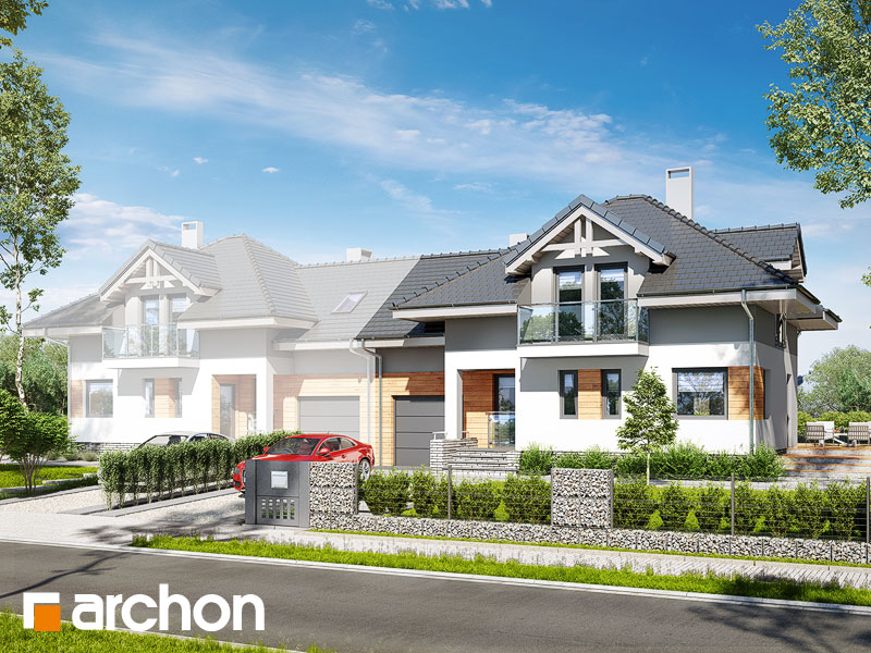 gotowy projekt Dom w mircie 4 (B) widok 1