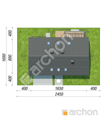 gotowy projekt Dom w malinówkach 56 (G2) sytuacja