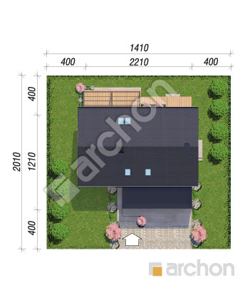 gotowy projekt Dom w szantach 2 (G2E) sytuacja