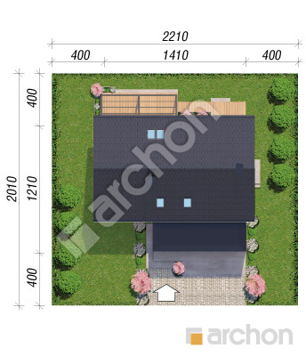gotowy projekt Dom w szantach 2 (G2E) sytuacja
