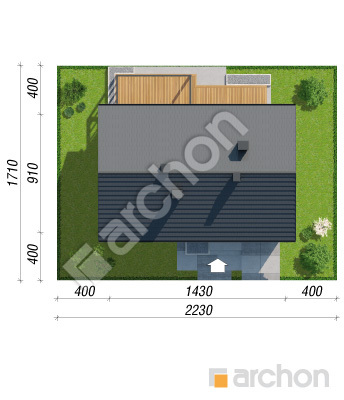 gotowy projekt Dom w kruszczykach 37 (G) sytuacja