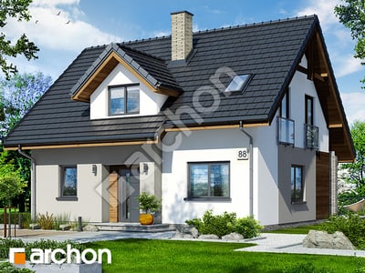 gotowy projekt Dom w zielistkach 5 (E) OZE 