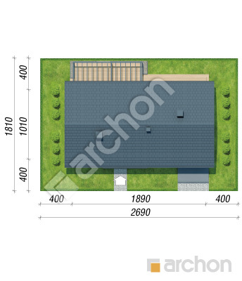 gotowy projekt Dom w lipiennikach 6 (GM) sytuacja