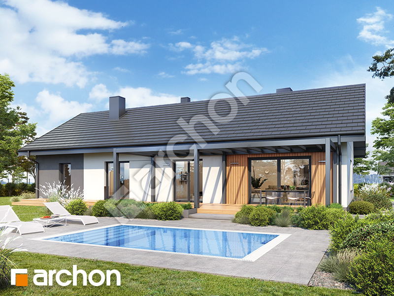 gotowy projekt Dom w lipiennikach 6 (GM) widok 2