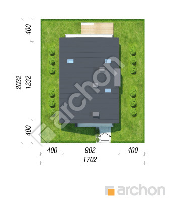 gotowy projekt Dom w moringach sytuacja