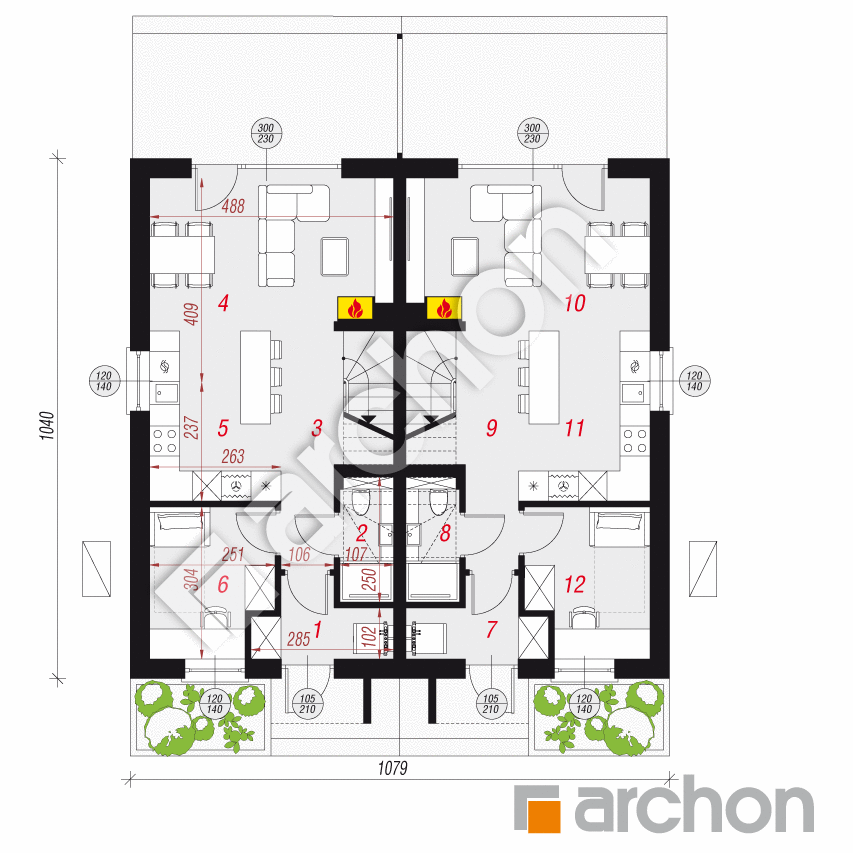 gotowy projekt Dom w riveach 18 (R2) OZE rzut parteru