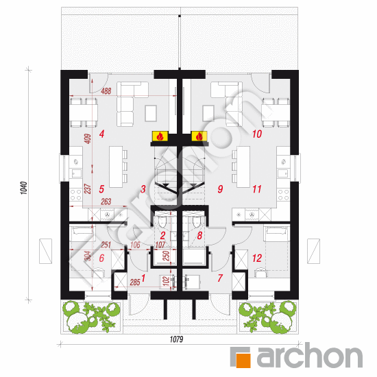 gotowy projekt Dom w riveach 18 (R2) OZE rzut parteru