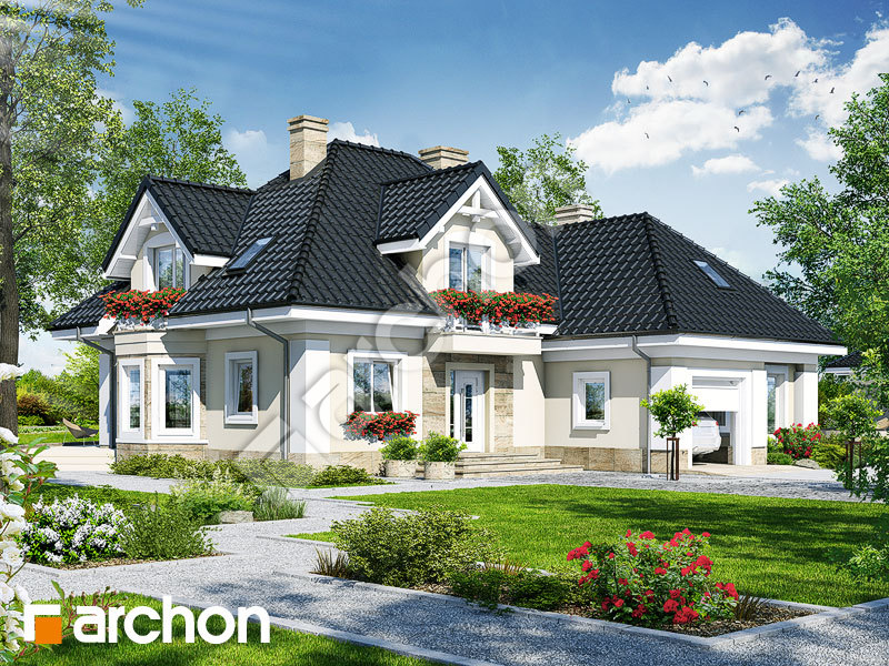 gotowy projekt Dom w nagietkach 4 widok 1