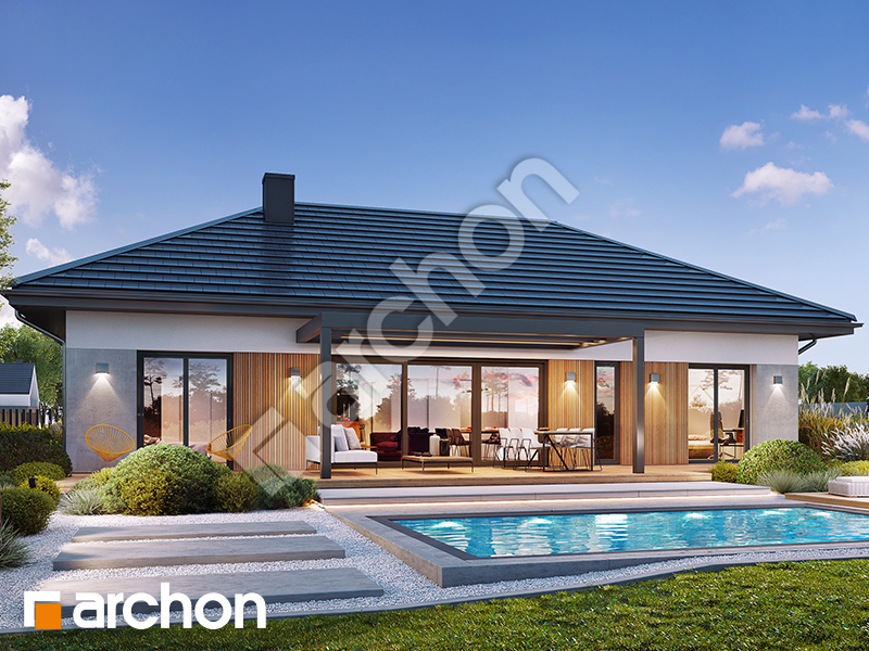 gotowy projekt Dom w angeloniach 2 (E) widok 2