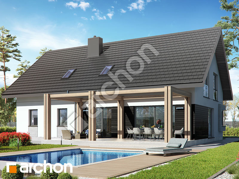 gotowy projekt Dom w goździkowcach (G2) widok 1