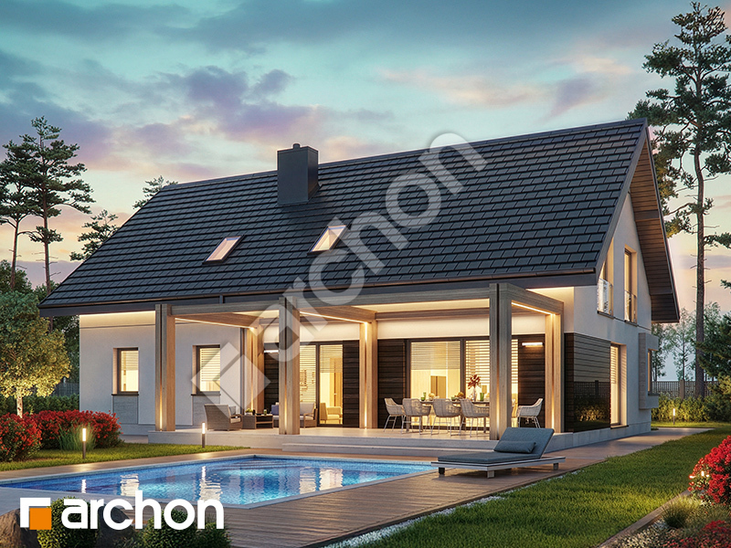 gotowy projekt Dom w goździkowcach (G2) widok 2