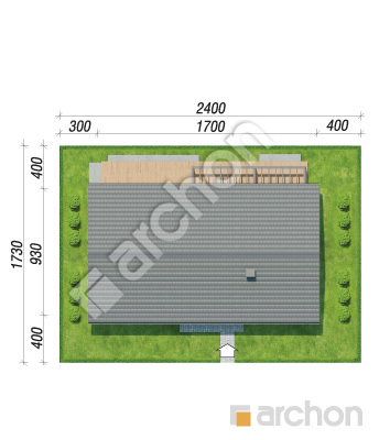 gotowy projekt Dom w kosaćcach 16 (E) OZE sytuacja