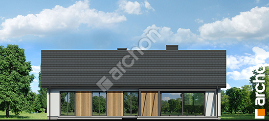 Elewacja ogrodowa projekt dom w skalnicach g2 90690dfe01d336a924b1b3046cb0ad95  267