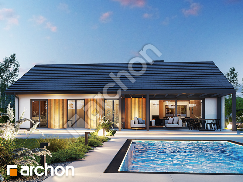 gotowy projekt Dom w skalnicach (G2) widok 2