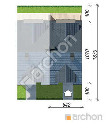 gotowy projekt Dom w klementynkach 2 (S) sytuacja
