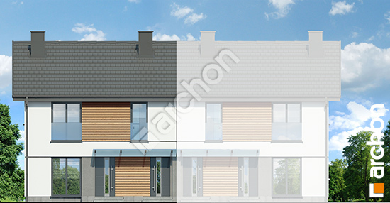 Elewacja frontowa projekt dom w rokitnikach r2b ver 3 288adbb2e5ba24ca96e4b84502028e64  264