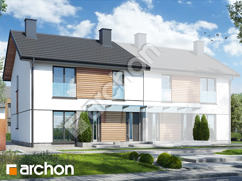 gotowy projekt Dom w rokitnikach (R2B) widok 1