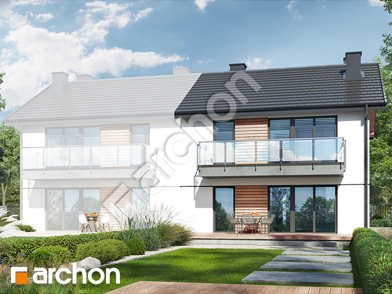 gotowy projekt Dom w rokitnikach (R2B) widok 2