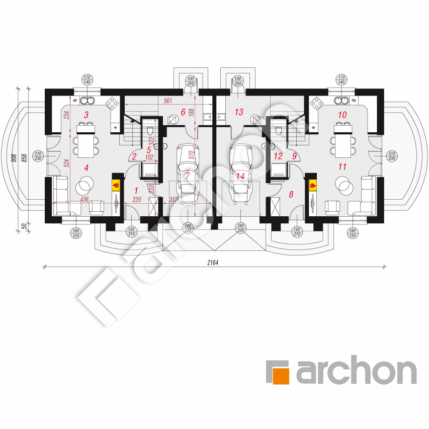 gotowy projekt Dom w lucernie 6 (R2) rzut parteru
