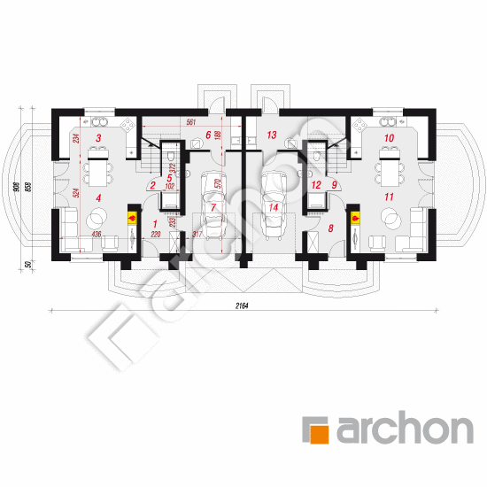 gotowy projekt Dom w lucernie 6 (R2) rzut parteru