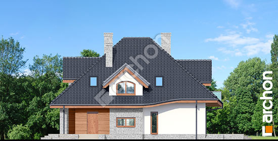 Elewacja boczna projekt dom w zefirantach 3 bcbe176f45cac2a24c988a6a2eeb80a8  265
