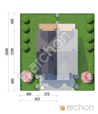 gotowy projekt Dom w ribesach 3 (GB) sytuacja