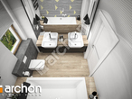 gotowy projekt Dom w galach (E) OZE Wizualizacja łazienki (wizualizacja 3 widok 4)
