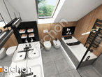 gotowy projekt Dom w naradkach (G2) Wizualizacja łazienki (wizualizacja 3 widok 4)