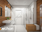 gotowy projekt Dom w maciejkach 2 (G2) Wizualizacja łazienki (wizualizacja 3 widok 2)