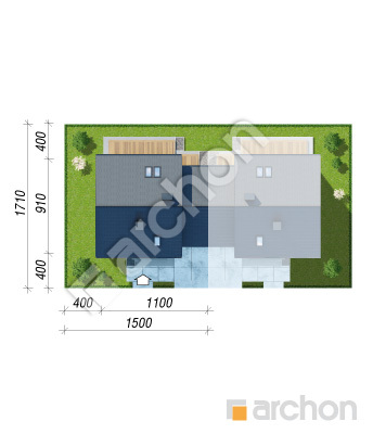 gotowy projekt Dom w arkadiach 8 (GB) sytuacja