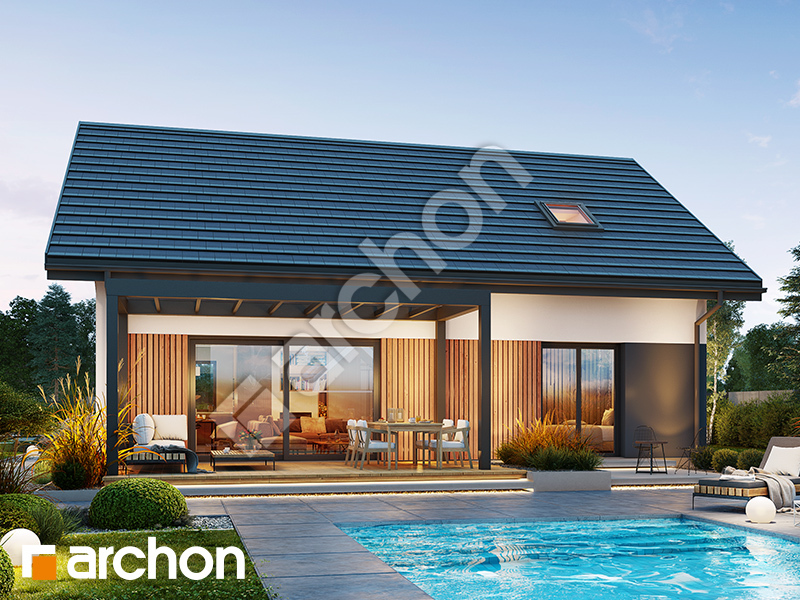 gotowy projekt Dom w kotewkach 3 (E) widok 2