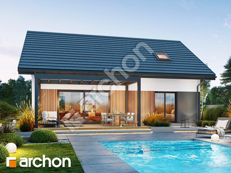 gotowy projekt Dom w kotewkach 3 (E) widok 2