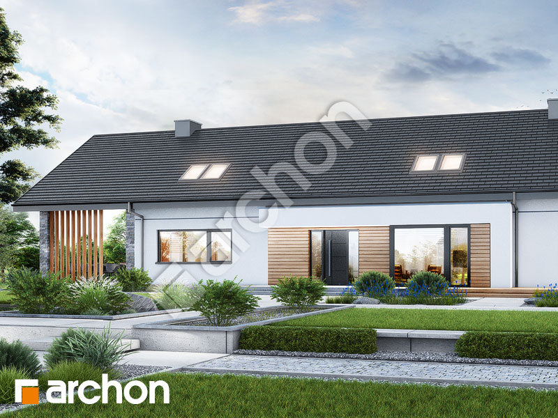 gotowy projekt Dom w gerberach 2 (E) 