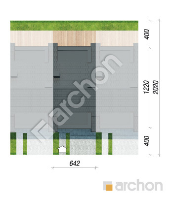 gotowy projekt Dom w riveach 8 (GS) sytuacja