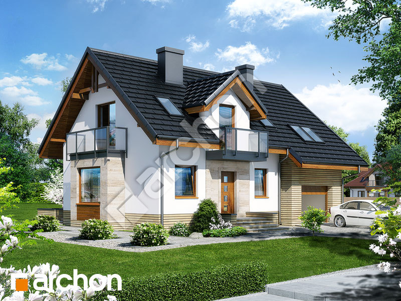 gotowy projekt Dom w rododendronach 15 (NT) widok 1