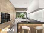 gotowy projekt Dom w renklodach 11 (G2) Wizualizacja kuchni 1 widok 1