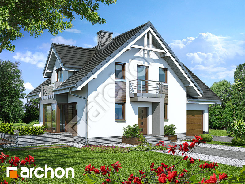 gotowy projekt Dom w rododendronach 5 (N) widok 2