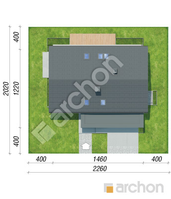gotowy projekt Dom w pierzastkach (G2AE) sytuacja