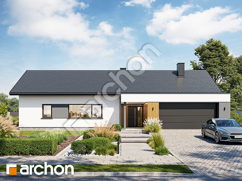 gotowy projekt Dom pod krzewuszką 2 (G2E) 