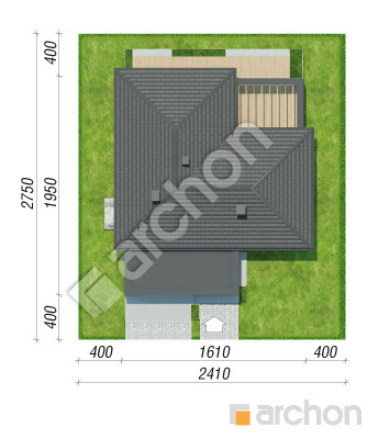 gotowy projekt Dom w macierzankach 6 (G2) sytuacja