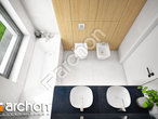 gotowy projekt Dom pod pomarańczą 2 Wizualizacja łazienki (wizualizacja 3 widok 4)