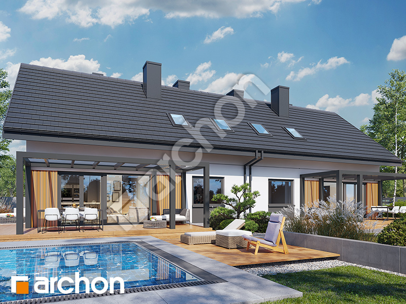 gotowy projekt Dom w malinówkach 11 (R2) widok 2