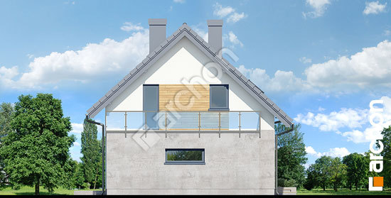 Elewacja boczna projekt dom w zielistkach gpn ecee8811f40d21a35a8f0e4a76f0d60b  266