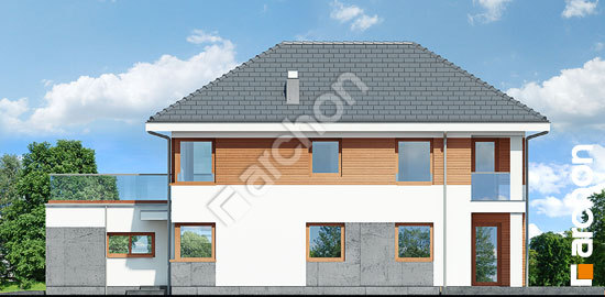 Elewacja boczna projekt willa elwira 169b62771fc927040b42d25068a6f61e  265
