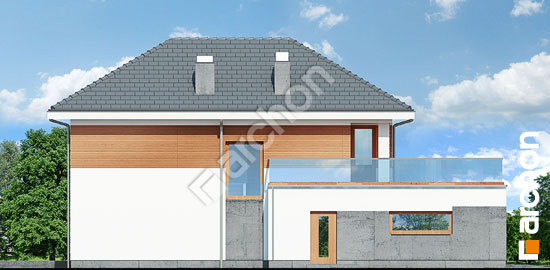 Elewacja boczna projekt willa elwira 8837a9ba535779939a8f18ce386fef89  266