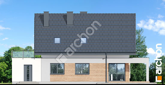 Elewacja ogrodowa projekt dom w zdrojowkach 4 c9e4e075c36001be66b938c7658b8253  267