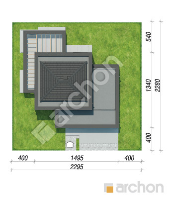gotowy projekt Willa Oktawia 2 (G2E) OZE sytuacja