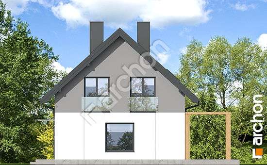 Elewacja boczna projekt dom w zielistkach 34 a c91e0f2e786431716e2d76b732922387  266